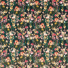 Wild Meadow Noir Velvet Fabric by Clarke And Clarke