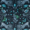 Extinct Navy Velvet Fabric Flat Image