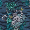 Lemur Navy Fabric Flat Image