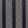 Brocade Stripe Sapphire Fabric Flat Image