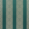 Brocade Stripe Teal Fabric Flat Image