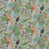 Rainforest Papaya Fabric Flat Image