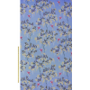 Hummingbird Velvet Cornflower Blue Fabric by Sara Miller