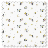 Swatch of Lemon Cluster Sateen White by Sara Miller