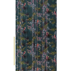 Linear Bamboo Velvet Dark Green Fabric by Sara Miller
