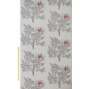 Love Birds Velvet Pale Grey Fabric by Sara Miller