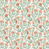Hawick Rust Cream Fabric by Voyage