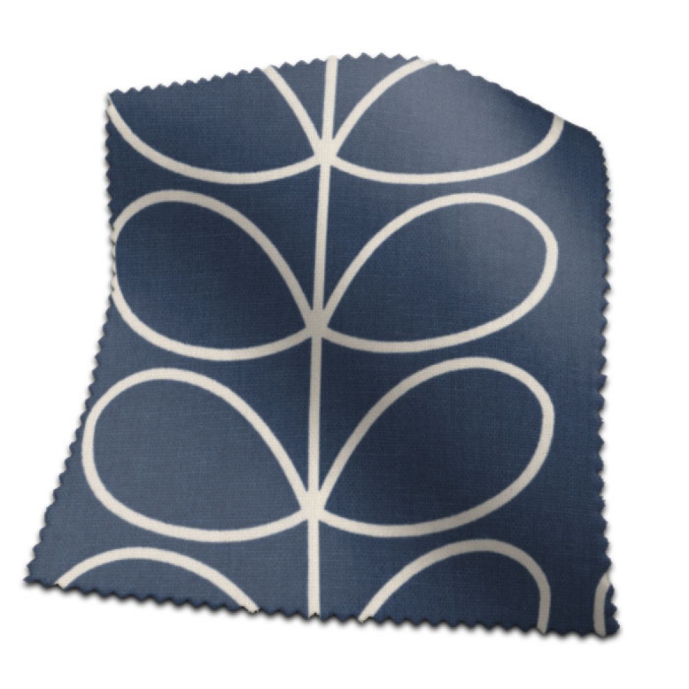 Orla Kiely Linear Stem Whale Fabric Curtains and Blinds 4 Homes