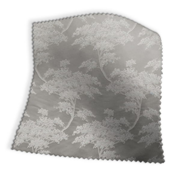 Japonica Silver Fabric Swatch