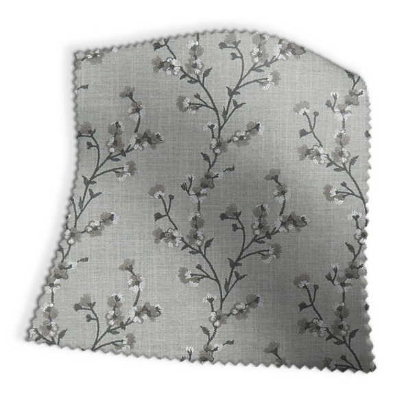 Blossom Charcoal Fabric Swatch