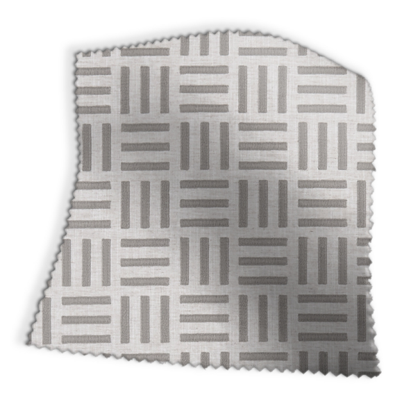 Parallel Silver Fabric Swatch