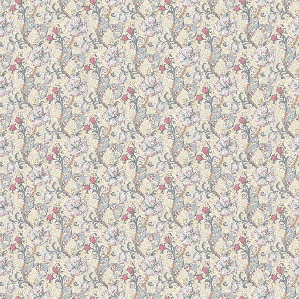 Golden Lily Dove Plum Fabric