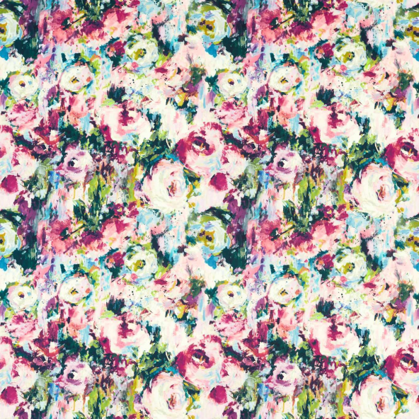 Kingsley Summer Velvet Fabric by Clarke And Clarke