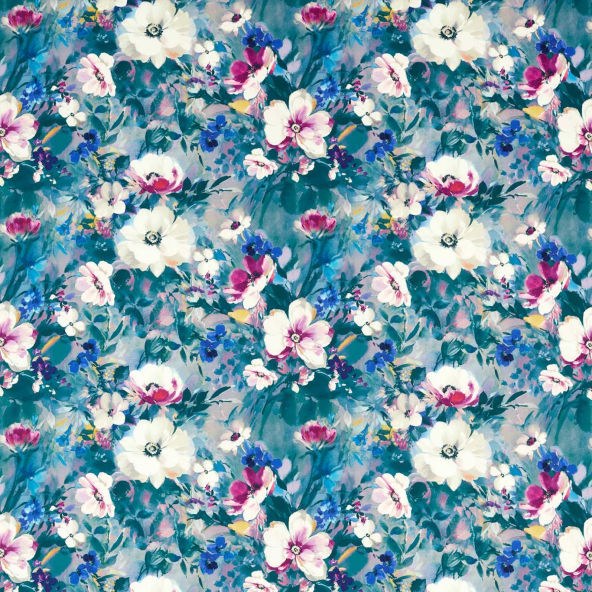 Rugosa Damson Velvet Fabric by Clarke And Clarke