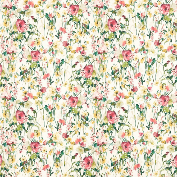 Wild Meadow Ivory Fabric by Clarke And Clarke