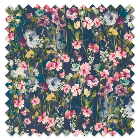 Swatch of Wild Meadow Multi Linen by Clarke And Clarke