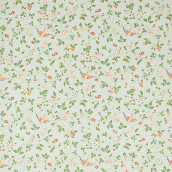 Wild Strawberry Dove Linen Fabric by Clarke And Clarke