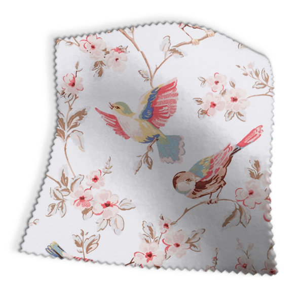 British Birds Pastel Fabric Swatch