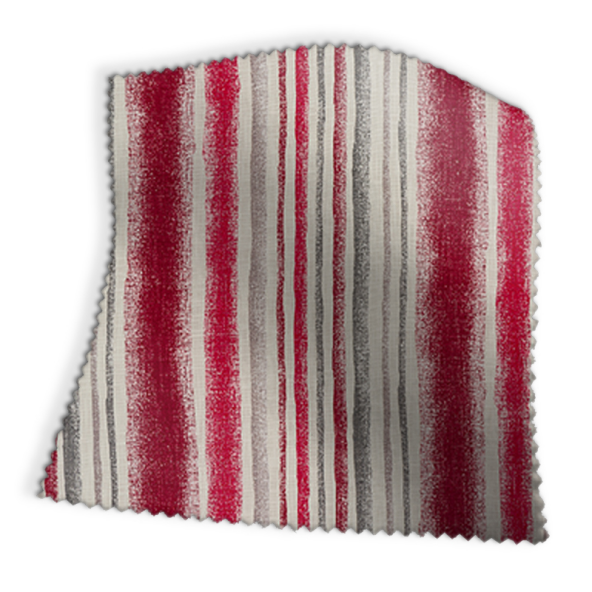 Garda Stripe Cherry Fabric Swatch
