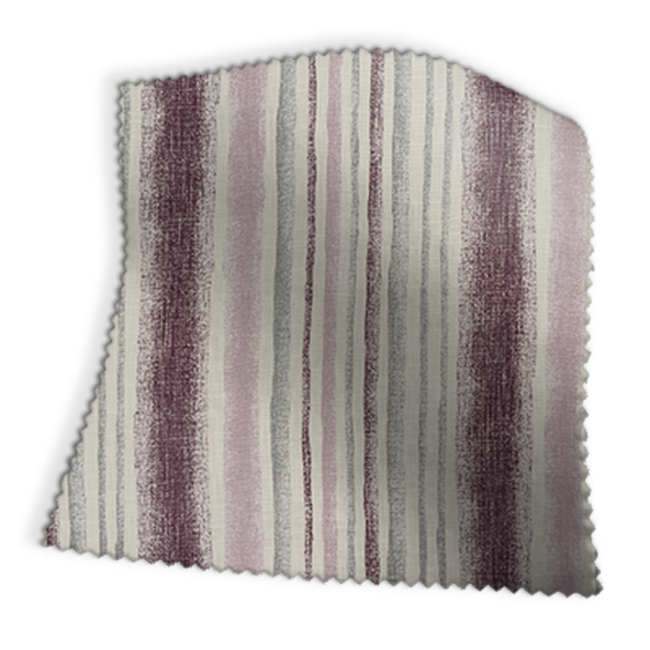 Garda Stripe Grape Fabric Swatch