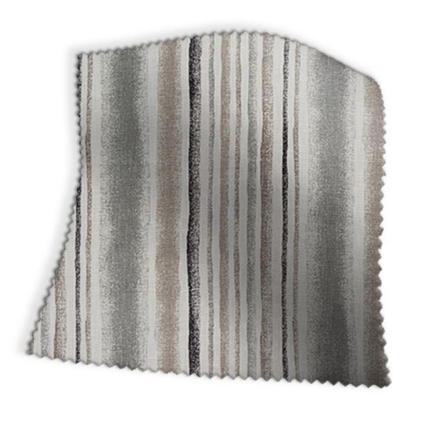 Garda Stripe Grey Fabric Swatch