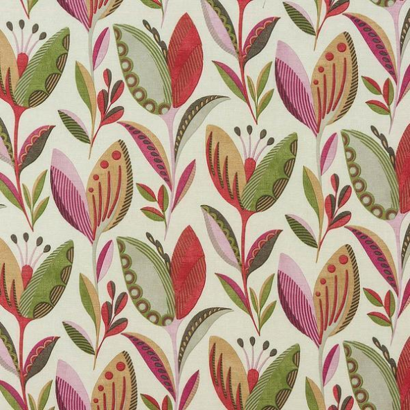 Leon Pomegranate Fabric Flat Image