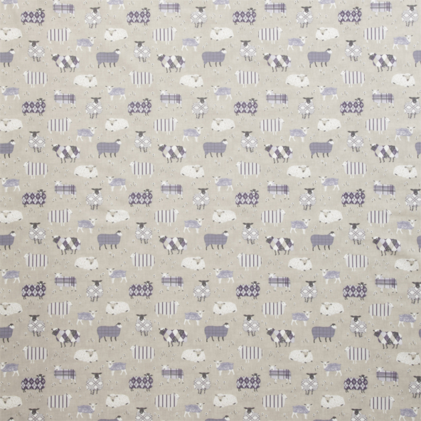 Baa Baa Lavender Fabric Flat Image