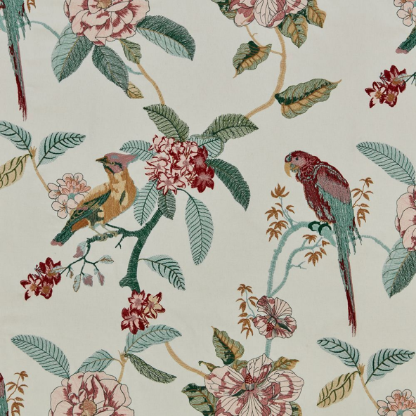 Birds Of Paradise Damson Fabric by iLiv