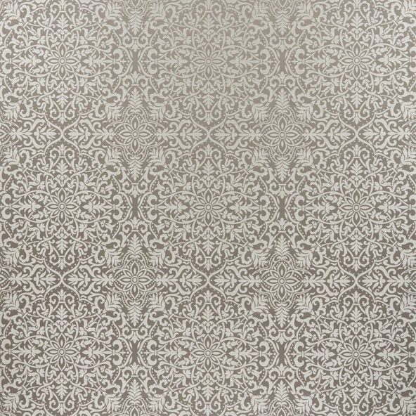 Brocade Ash Grey Fabric Flat Image