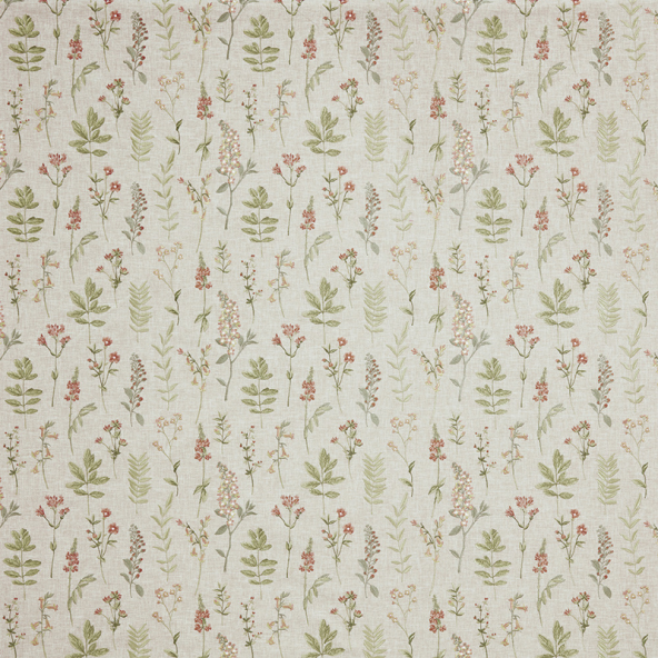 Cottage Garden Amber Fabric Flat Image