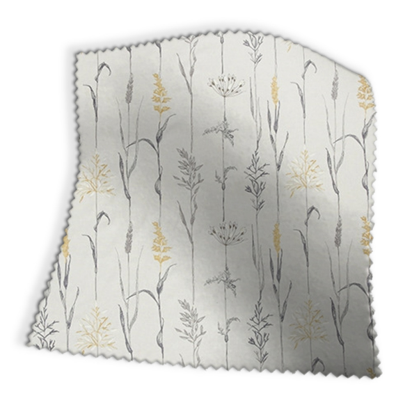 Field Grasses Buttercup Fabric Swatch