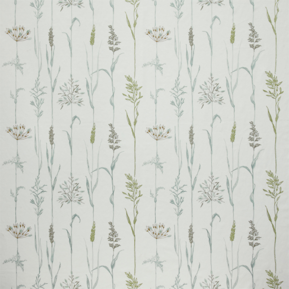Field Grasses Eau De Nil Fabric Flat Image