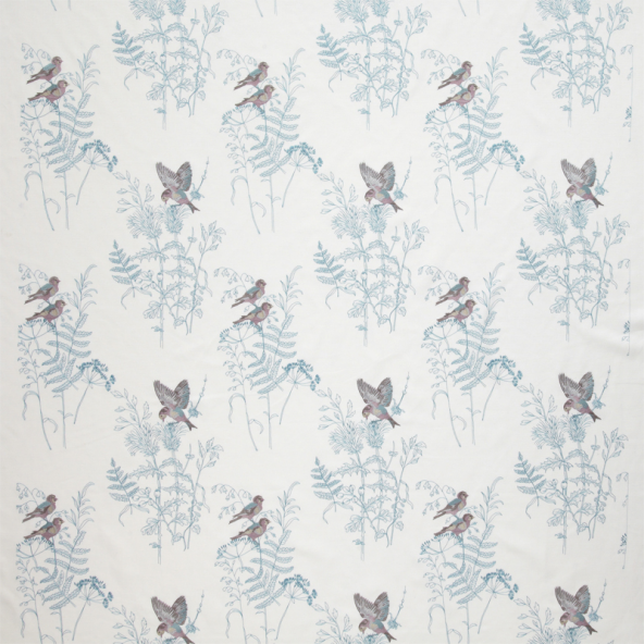 Gold Finch Delft Fabric Flat Image