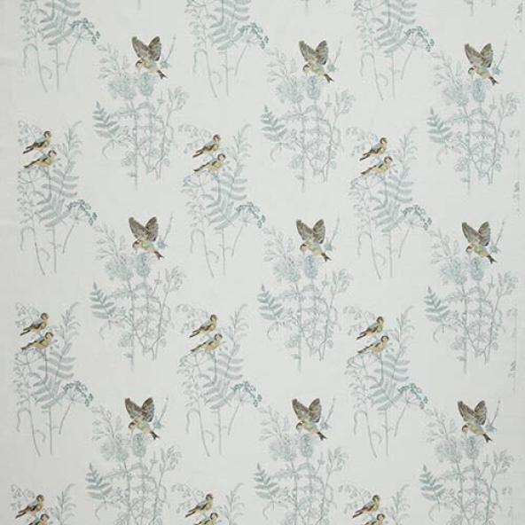 Gold Finch Eau De Nil Fabric Flat Image