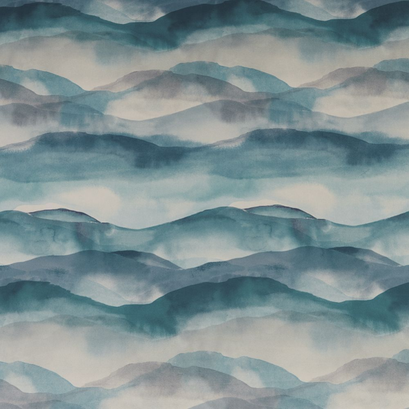 Landscape Cobalt Fabric by iLiv