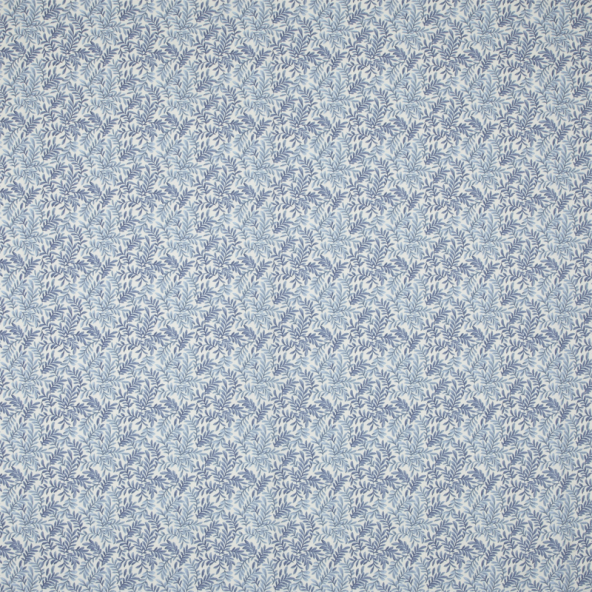 Leaf Vine Indigo Fabric Flat Image