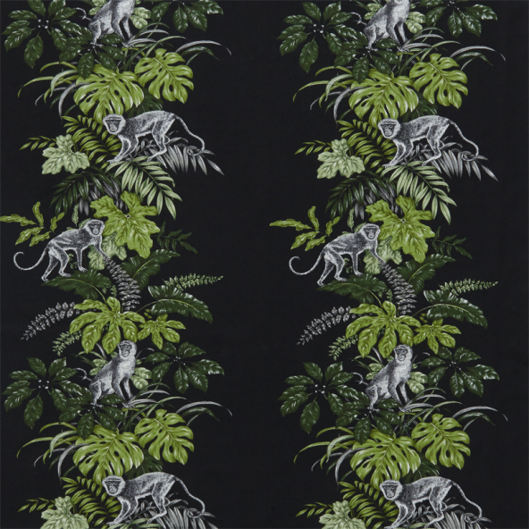 Monkeying Around Zinc Fabric Flat Image