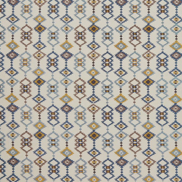 Sante Fe Indigo Fabric Flat Image