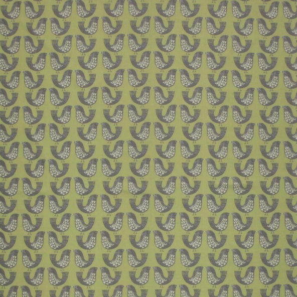 iLiv Scandi Birds Kiwi Curtain Fabric