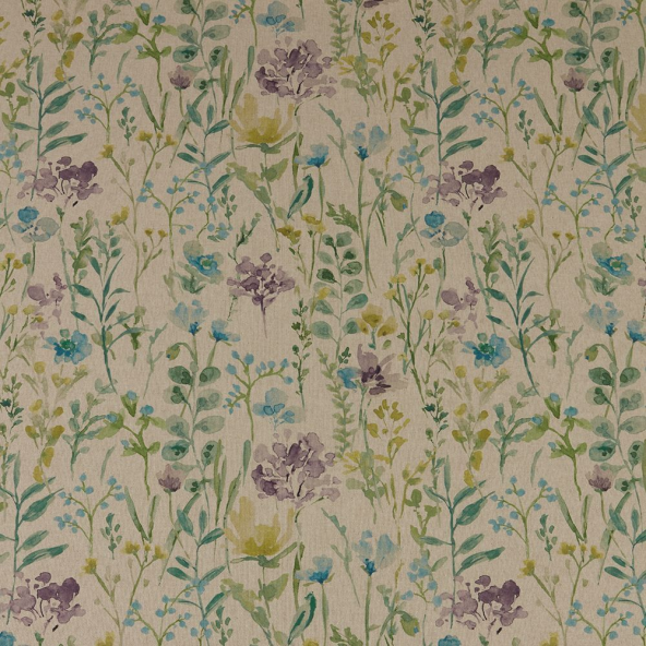 Wild Fields Jade Fabric by iLiv
