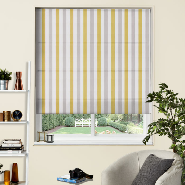 Electric Roman Blind in Lowell Citrus