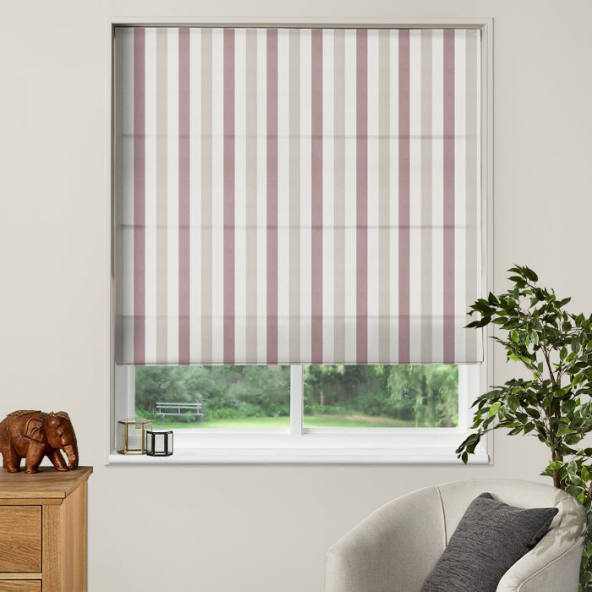 Electric Roman Blind in Lowell Grape