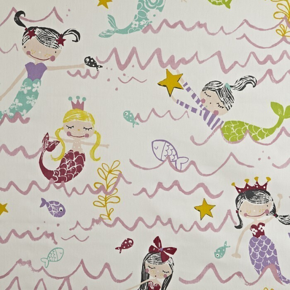 Mermaid Pretty Pink Fabric