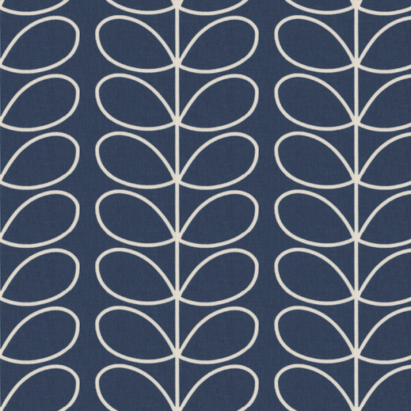 Linear Stem Whale Fabric