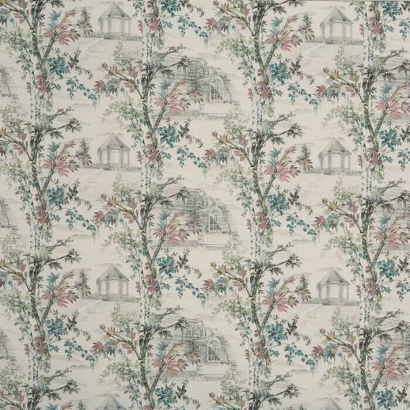 Arboretum Rose Water Fabric Flat Image