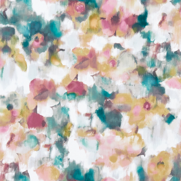Marissa Teal/Spice Fabric Flat Image