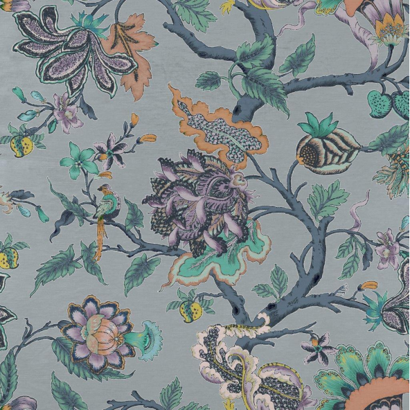 Adhira Sapphire Fabric by Voyage