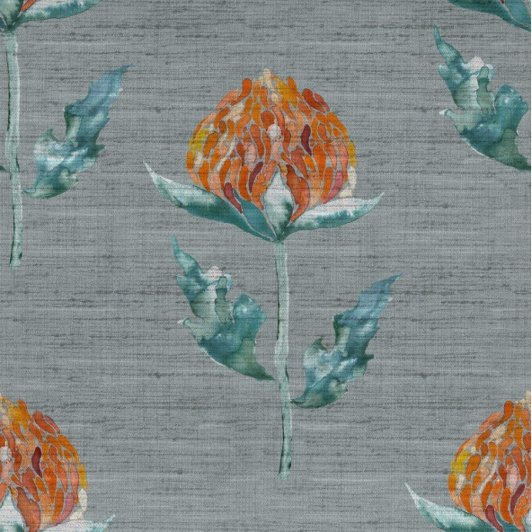 Bram Sapphire Fabric by Voyage