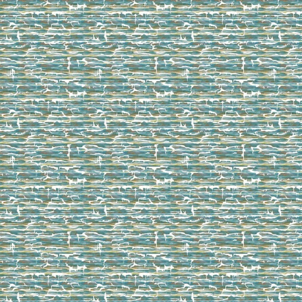 Camilo Lagoon Fabric by Voyage