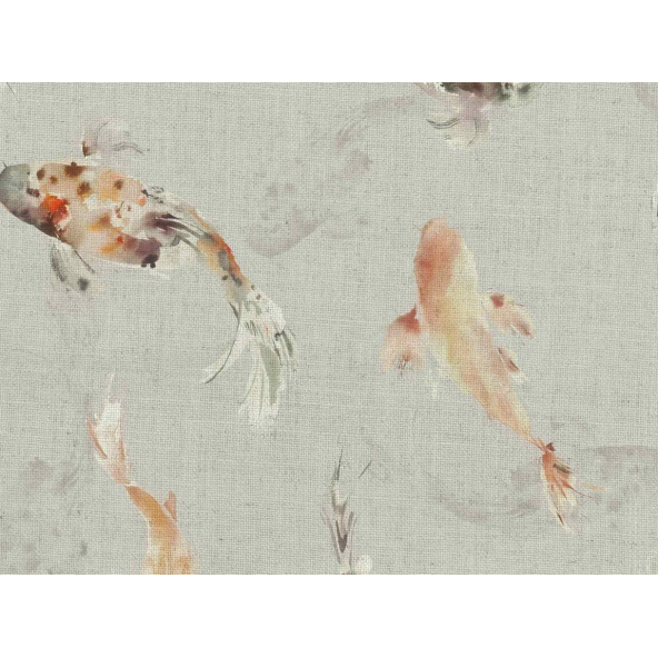 Image of koi carp linen amber by Voyage